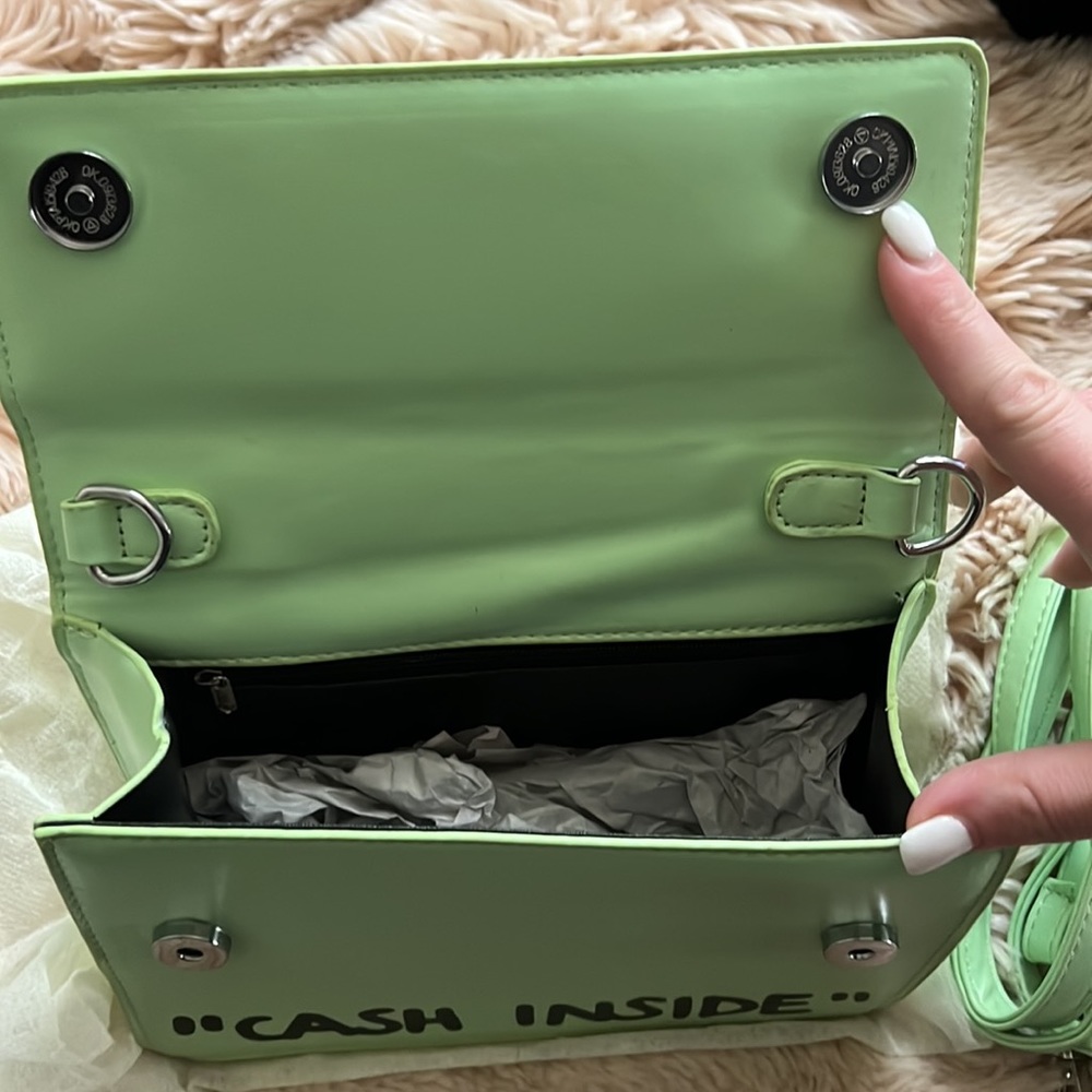 Mint green crossbody purse - Picture 4 of 5